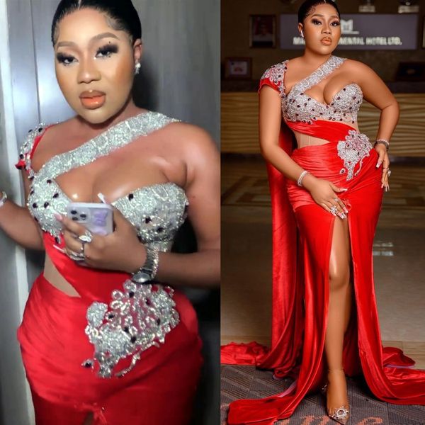 2022 arabic aso ebi mermaid red prom dresses lace beaded crystals evening formal party second reception birthday engagement gowns dress zj16, Black
2022 arabic aso ebi mermaid red prom dresses lace beaded crystals evening formal party second reception birthday engagement gowns dress zj16, Black