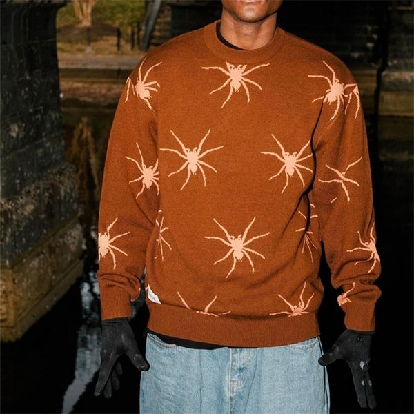 men's sweaters jumper sweater men women winter warm pullover harajuku spider print orange male fashion y2k clothes 220927, White;black
men's sweaters jumper sweater men women winter warm pullover harajuku spider print orange male fashion y2k clothes 220927, White;black