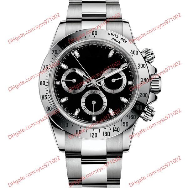 highquality men's watch 40mm black dial asia 2813 automatic mechanical watch 116520 no chronograph silver stainless steel strap foldove, Slivery;brown
highquality men's watch 40mm black dial asia 2813 automatic mechanical watch 116520 no chronograph silver stainless steel strap foldove, Slivery;brown