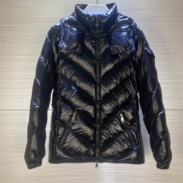 designer womens down parkas big v cropped shiny stand collar hood nipped waist slim fit fashion casual embroidered badge thermal jacket, Black
designer womens down parkas big v cropped shiny stand collar hood nipped waist slim fit fashion casual embroidered badge thermal jacket, Black