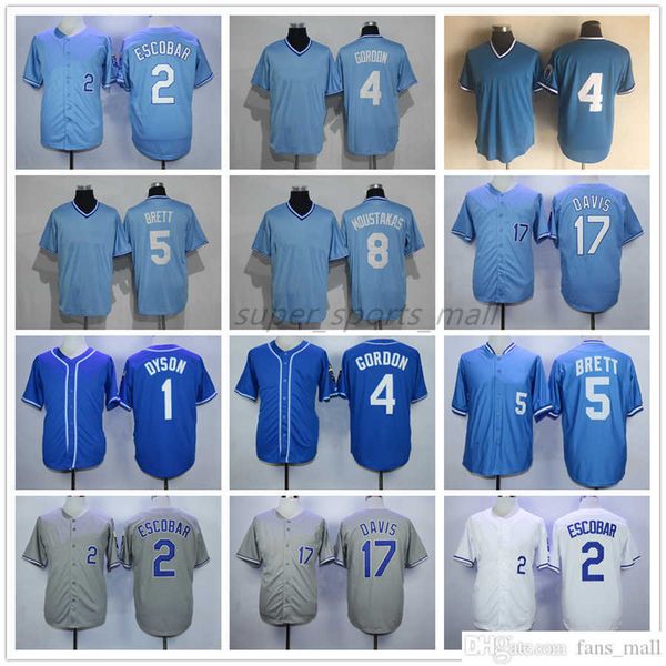 mitchell and ness baseball jersey vintage 5 george brett 8 mike moustakas 1 jarrod dyson 2 alcides escobar 4 alex gordon 17 wade davis jerse, Blue;black
mitchell and ness baseball jersey vintage 5 george brett 8 mike moustakas 1 jarrod dyson 2 alcides escobar 4 alex gordon 17 wade davis jerse, Blue;black