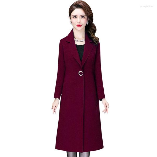 women's wool high-end double-sided cashmere woolen coat women length overcoat 2022 autumn winter ladies loose coats f120, Black
women's wool high-end double-sided cashmere woolen coat women length overcoat 2022 autumn winter ladies loose coats f120, Black