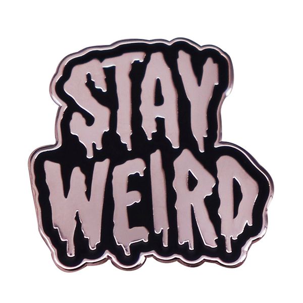other fashion accessories stay weird halloween enamel pin brooch badges on backpack clothes lapel pin decoration gift for friend jewelry acc, Silver 
other fashion accessories stay weird halloween enamel pin brooch badges on backpack clothes lapel pin decoration gift for friend jewelry acc, Silver