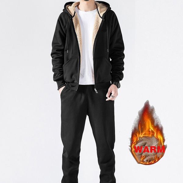 men s tracksuits men warm thick winter casual fleece track suit sportswear fitness male clothes sets autumn hoodies pant 220926, Gray
men s tracksuits men warm thick winter casual fleece track suit sportswear fitness male clothes sets autumn hoodies pant 220926, Gray
