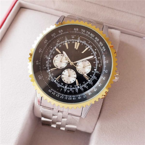 luxury watch for men mechanical watches three eye six needle timing full function steel band s aviation swiss brand sport wristwatches fjvc, Slivery;brown
luxury watch for men mechanical watches three eye six needle timing full function steel band s aviation swiss brand sport wristwatches fjvc, Slivery;brown