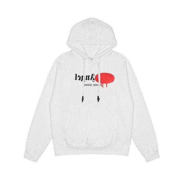2022 fashion brand hoodie autumn and winter high street men and women spray graffiti sweatshirts white and red, Black
2022 fashion brand hoodie autumn and winter high street men and women spray graffiti sweatshirts white and red, Black