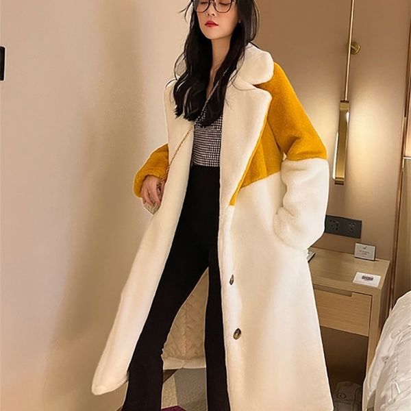 womens fur faux winter women rabbit coat luxury long loose lapel over thick warm patchwork female plush s 220927, Black
womens fur faux winter women rabbit coat luxury long loose lapel over thick warm patchwork female plush s 220927, Black