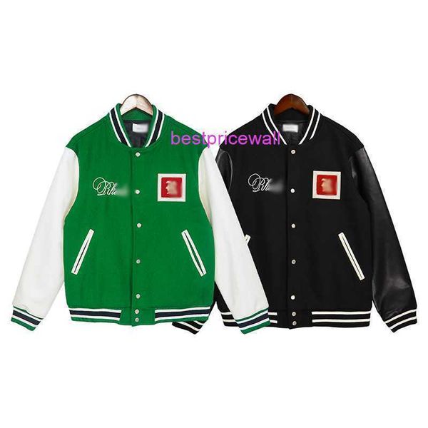rhude men's jackets rhude autumn fashion brand american embroidery leather sleeve high street baseball coat men's and women's, Black;brown
rhude men's jackets rhude autumn fashion brand american embroidery leather sleeve high street baseball coat men's and women's, Black;brown