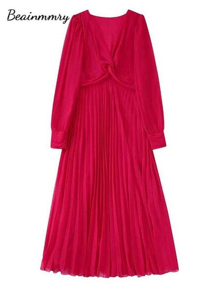 casual dresses vintage women knot pleated midi dress solid v neck long sleeve side zipper sundress elegant office lady dresses vestidos muje, Black;gray
casual dresses vintage women knot pleated midi dress solid v neck long sleeve side zipper sundress elegant office lady dresses vestidos muje, Black;gray