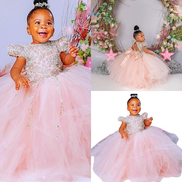 2022 pink flower girls dresses for wedding lovely tulle silver crystal beads puffy children kids party communion gowns ball gown short sleee, White;blue
2022 pink flower girls dresses for wedding lovely tulle silver crystal beads puffy children kids party communion gowns ball gown short sleee, White;blue