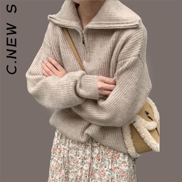 womens sweaters c s zipper knitted women sweater slim sweaters ladies casual jumper women soft female womens clothing 220923, White;black
womens sweaters c s zipper knitted women sweater slim sweaters ladies casual jumper women soft female womens clothing 220923, White;black