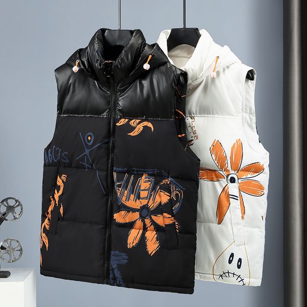 men s vests plus size 4xl m autumn winter cotton padded removable hood vest waistcoat warm sleeveless jacket zipper coat 220926, Black;white
men s vests plus size 4xl m autumn winter cotton padded removable hood vest waistcoat warm sleeveless jacket zipper coat 220926, Black;white