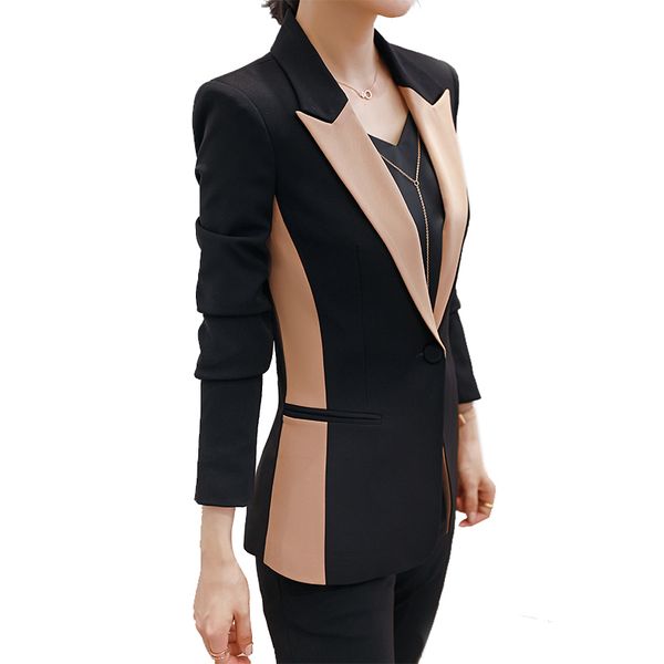 women's suits blazers lenshin 2 piece set contrast formal pant suit blazer office lady uniform designs women business jacket and pant 2, White;black
women's suits blazers lenshin 2 piece set contrast formal pant suit blazer office lady uniform designs women business jacket and pant 2, White;black