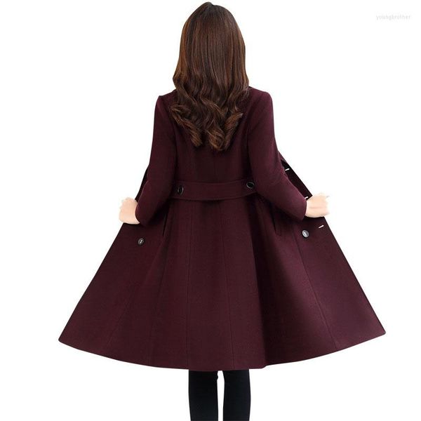 women's trench coats ladies autumn winter wool 2022 elegant women slim woolen coat all match casual medium long overcoat f313, Tan;black
women's trench coats ladies autumn winter wool 2022 elegant women slim woolen coat all match casual medium long overcoat f313, Tan;black