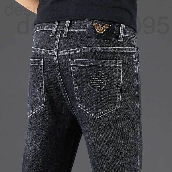 men's jeans designer guangzhou winter new fashion brand light luxury pants trend casual versatile slim fit elastic small straight bqdu, Blue 
men's jeans designer guangzhou winter new fashion brand light luxury pants trend casual versatile slim fit elastic small straight bqdu, Blue