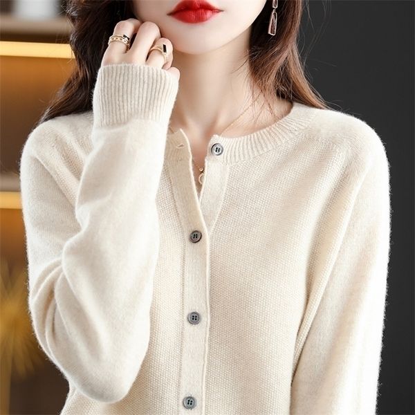 womens knits tees autumn ladies cardigan 100% wool natural fiber round neck raglan sleeves fashion sweater seamless one line forming clothes, White
womens knits tees autumn ladies cardigan 100% wool natural fiber round neck raglan sleeves fashion sweater seamless one line forming clothes, White