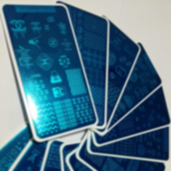 16pcs luxury logo brand nail art stamping plate stamp xl big full french designs design image stencil transfer polish print template with pl, White
16pcs luxury logo brand nail art stamping plate stamp xl big full french designs design image stencil transfer polish print template with pl, White