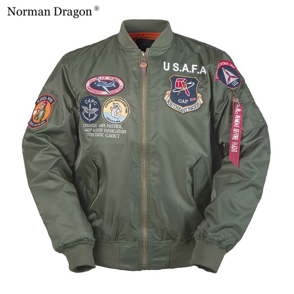 men's jackets tracksuits usafa print army patches spring streetwear jacket coats men's flight military windbreaker 220927, Black;brown
men's jackets tracksuits usafa print army patches spring streetwear jacket coats men's flight military windbreaker 220927, Black;brown
