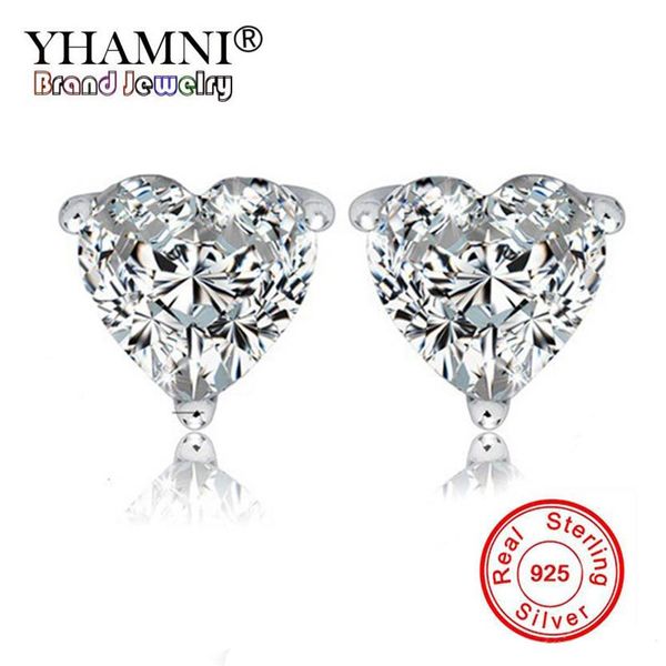 yhamni new fashion beautiful 925 sterling silver shiny cz heart diamond earring stud earrings for women whole bke005319v, Golden;silver
yhamni new fashion beautiful 925 sterling silver shiny cz heart diamond earring stud earrings for women whole bke005319v, Golden;silver