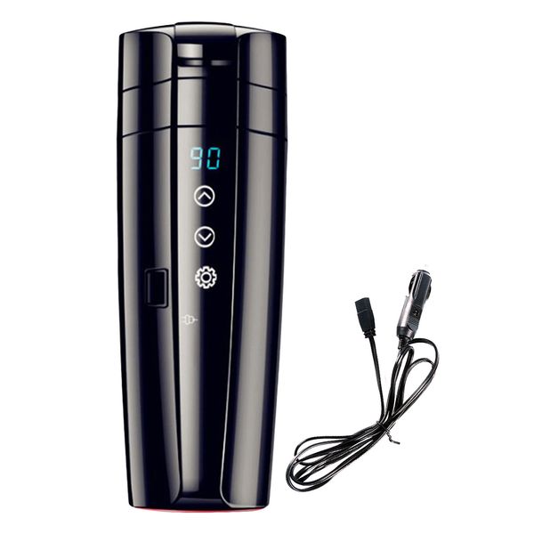 12v 400ml car heating mug smart temperature travel coffee cup