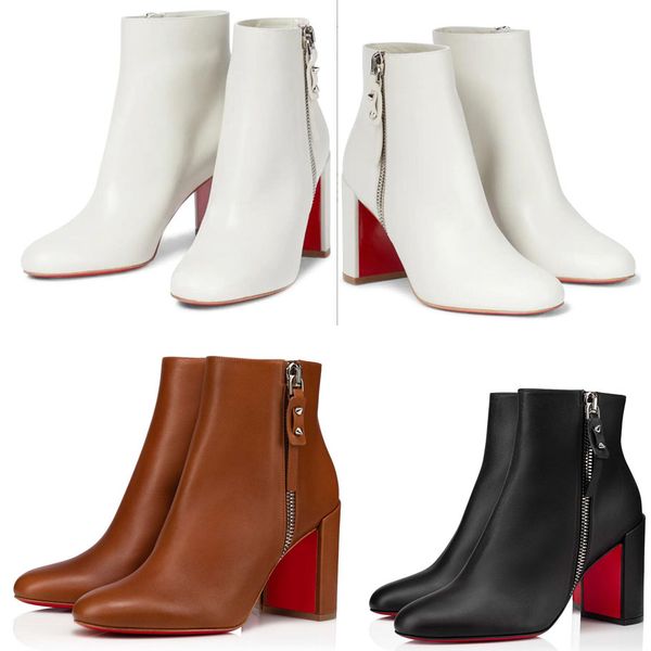 women red bottom ankle boot winter pop shoes short cut booty reds sole famale high heel block heeled ziptotal bottes lady combat booties par, Black
women red bottom ankle boot winter pop shoes short cut booty reds sole famale high heel block heeled ziptotal bottes lady combat booties par, Black