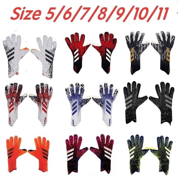 sports gloves soccer goalkeeper great grip excellent finger protection kids and junior 220924, Black