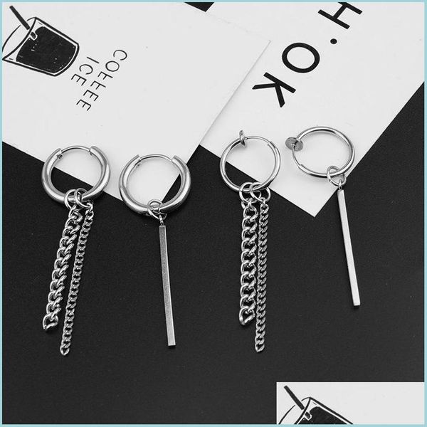 hoop huggie the punk chain earrings hip-hop rock geometric stud swaying drop jewelry gifts 3578 q2 delivery 2021 dhseller2010 dhbmw, Golden;silver 
hoop huggie the punk chain earrings hip-hop rock geometric stud swaying drop jewelry gifts 3578 q2 delivery 2021 dhseller2010 dhbmw, Golden;silver