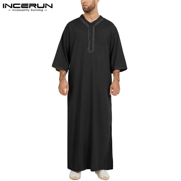 ethnic clothing incerun islamic arabic kaftan men half sleeve solid color v neck muslim clothes vintage casual middle east dubai men jubba t, Red
ethnic clothing incerun islamic arabic kaftan men half sleeve solid color v neck muslim clothes vintage casual middle east dubai men jubba t, Red
