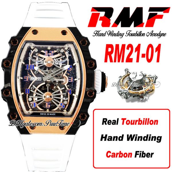 21-01 real tourbillon aerodyne hand winding mens watch rmf rose gold carbon fiber case skeleton dial white rubber strap watches super editio, Slivery;brown
21-01 real tourbillon aerodyne hand winding mens watch rmf rose gold carbon fiber case skeleton dial white rubber strap watches super editio, Slivery;brown