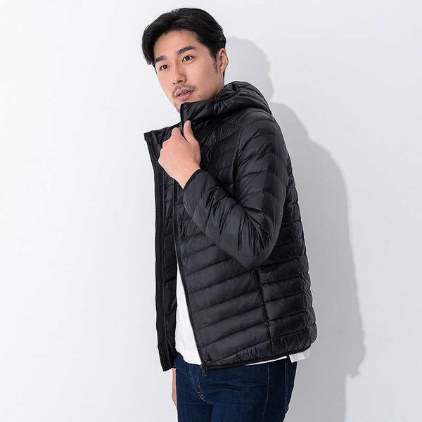 men's down & parkas autumn and winter men's hooded lightweight down jacket short warm casual portable thin coat trend, Black
men's down & parkas autumn and winter men's hooded lightweight down jacket short warm casual portable thin coat trend, Black