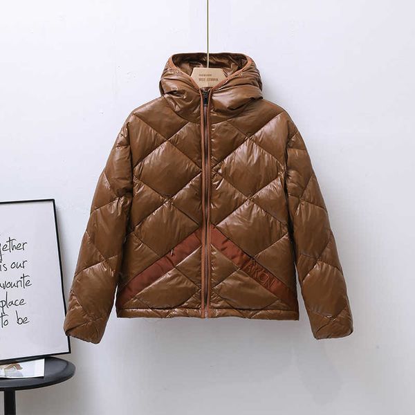 women's down & parkas down jacket women's light and thin short diamond plaid hood fashion autumn winter loose white duck coat, Black
women's down & parkas down jacket women's light and thin short diamond plaid hood fashion autumn winter loose white duck coat, Black