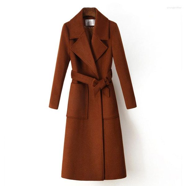 women's wool winter 2022 women woolen trench coats female autumn plus size loose long overcoat slim wild cashmere coat f238, Black
women's wool winter 2022 women woolen trench coats female autumn plus size loose long overcoat slim wild cashmere coat f238, Black