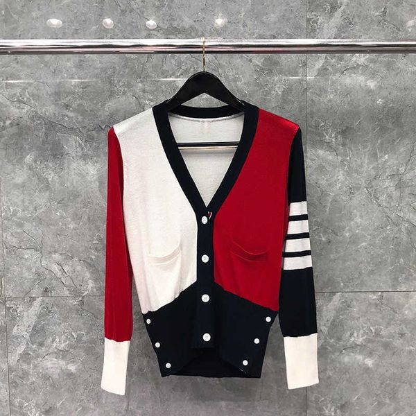 tb thom sweater spring autunm women's sweaters fashion brand clothing rwb fun-mix cotton crepe v-neck 4-bat cardigan coats, White;black
tb thom sweater spring autunm women's sweaters fashion brand clothing rwb fun-mix cotton crepe v-neck 4-bat cardigan coats, White;black