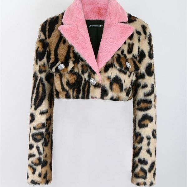 womens fur faux fur nerazzurri autumn winter leopard print thick warm soft cropped faux mink fur jacket blazer women long sleeve with pink c, Black
womens fur faux fur nerazzurri autumn winter leopard print thick warm soft cropped faux mink fur jacket blazer women long sleeve with pink c, Black