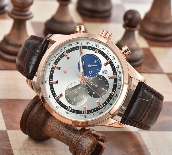 luxury brand men's quartz business casual watch leather strap german craftsmanship, Slivery;brown
luxury brand men's quartz business casual watch leather strap german craftsmanship, Slivery;brown