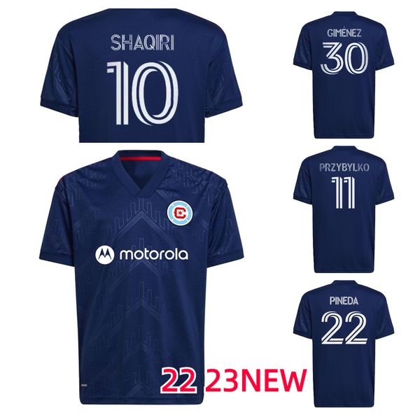 22 23 chicago soccer jerseys men fire fc shaqiri przybylko pineda 2022 2023 home blue football shirt navarro short sleeve, Black
22 23 chicago soccer jerseys men fire fc shaqiri przybylko pineda 2022 2023 home blue football shirt navarro short sleeve, Black