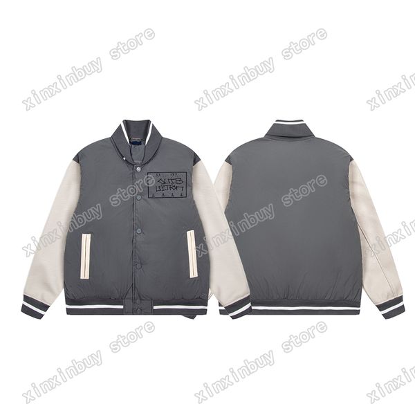 xinxinbuy men designer coat jacket baseball emboss letter leather sleeve long sleeve women yellow green gray xs-l, Black;brown
xinxinbuy men designer coat jacket baseball emboss letter leather sleeve long sleeve women yellow green gray xs-l, Black;brown