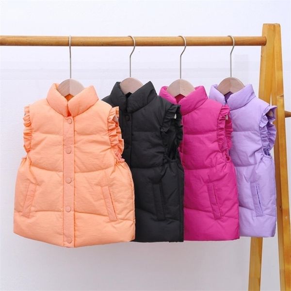 waistcoat thicken warm vest for girls ruffles flower hooded waistcoats down jacket for 2-7 years kids winter clothes cute candy color 220927, Camo
waistcoat thicken warm vest for girls ruffles flower hooded waistcoats down jacket for 2-7 years kids winter clothes cute candy color 220927, Camo