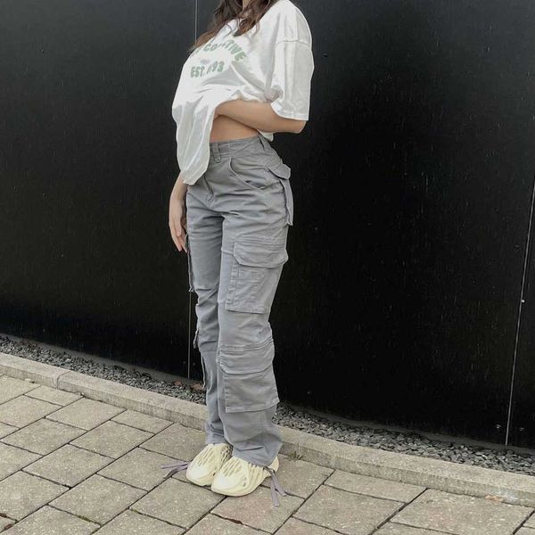 women's pants capris vintage cargo pants women 90s streetwear pockets wide leg high waist straight trousers y2k baggy pants overalls ca, Black;white
women's pants capris vintage cargo pants women 90s streetwear pockets wide leg high waist straight trousers y2k baggy pants overalls ca, Black;white