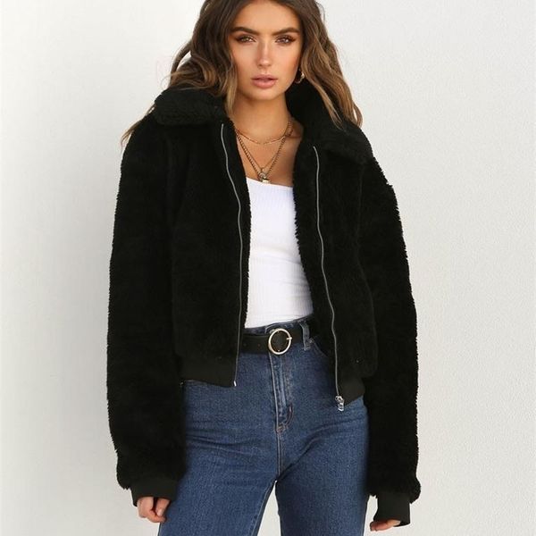 womens jackets women thick warm teddy bear pocket fleece jacket coat zip up outwear overcoat winter soft fur jacket female plush coat elegan, Black;brown
womens jackets women thick warm teddy bear pocket fleece jacket coat zip up outwear overcoat winter soft fur jacket female plush coat elegan, Black;brown