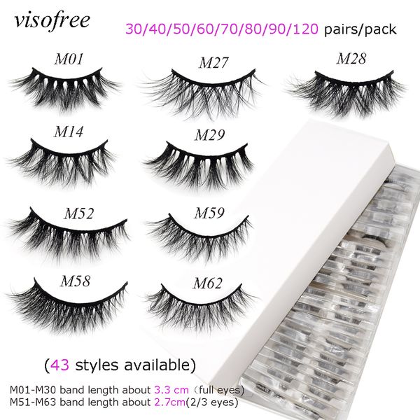 30-120 pairs/lot viso3d mink lashes natural long false eyelashes wholesale eyelashes set makeup faux cils lashes bulk
30-120 pairs/lot viso3d mink lashes natural long false eyelashes wholesale eyelashes set makeup faux cils lashes bulk