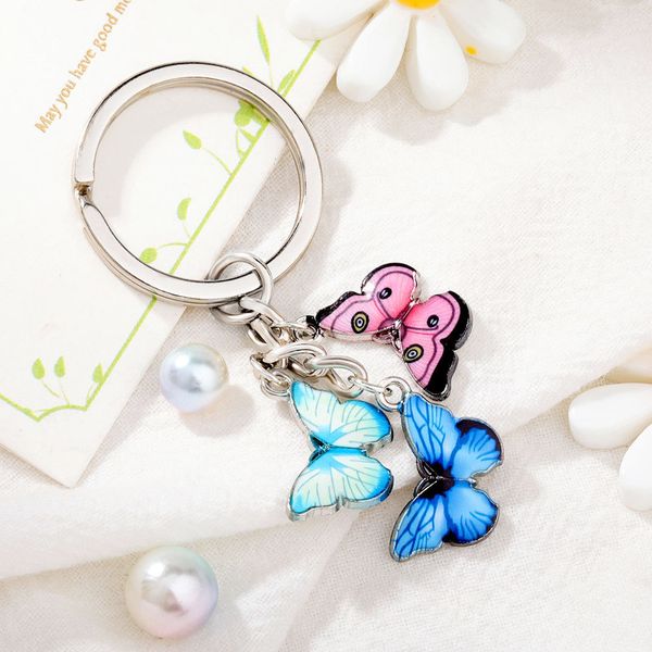 keychain color drop butterfly pendant key chain fashion simple keyring bag accessories alloy kinds promation ornament classic romantic, Silver
keychain color drop butterfly pendant key chain fashion simple keyring bag accessories alloy kinds promation ornament classic romantic, Silver