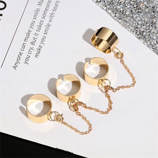 new fashion stainless steel four-piece band rings female joint ring hipster combination ring ac162, Silver
new fashion stainless steel four-piece band rings female joint ring hipster combination ring ac162, Silver