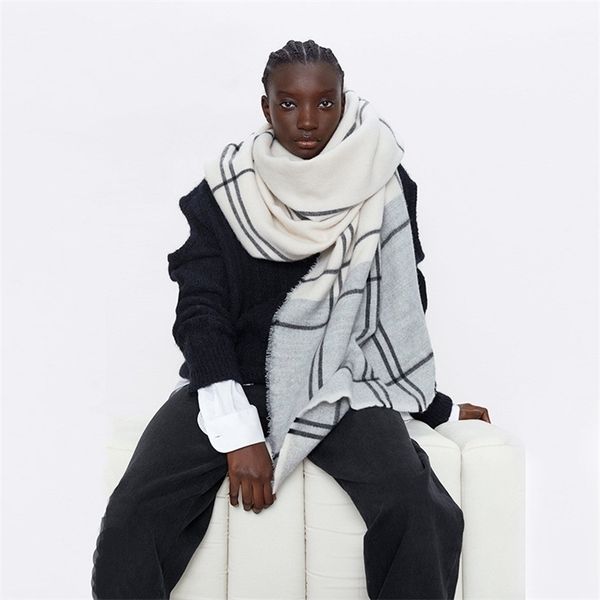 scarves winter soft cashmere scarf women patchwork plaid scarves shawls wraps thicken warm basic blanket tassel pashmina stoles 220927, Blue;gray
scarves winter soft cashmere scarf women patchwork plaid scarves shawls wraps thicken warm basic blanket tassel pashmina stoles 220927, Blue;gray
