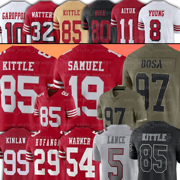 fans tees george kittle football jerseys 49ers''5 trey lance nick bosa javon kinlaw deebo samuel talanoa hufanga elijah mitchell, Black
fans tees george kittle football jerseys 49ers''5 trey lance nick bosa javon kinlaw deebo samuel talanoa hufanga elijah mitchell, Black
