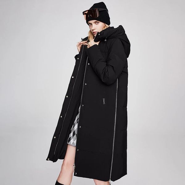 winter womens down jacket thick and long warm and windproof hooded comfortable loose women coats, Black
winter womens down jacket thick and long warm and windproof hooded comfortable loose women coats, Black