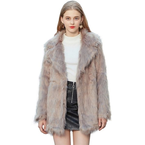 womens fur faux zadorin winter coat elegant fashion hairy turn down collar long jacket slim s streetwear 220927, Black
womens fur faux zadorin winter coat elegant fashion hairy turn down collar long jacket slim s streetwear 220927, Black