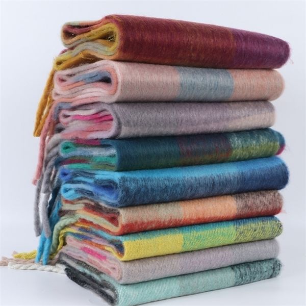 scarves colorful plaid cashmere scarf women men winter thicken warm scarves lady soft wool pashmina shawls long tassel wraps 220927, Blue;gray
scarves colorful plaid cashmere scarf women men winter thicken warm scarves lady soft wool pashmina shawls long tassel wraps 220927, Blue;gray