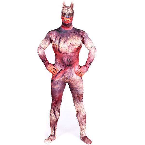 animal 3d werewolf cosplay catsuit costume printing and dyeing lycar spandex full body zentai suit stage costumes club party jumpsuit, Black
animal 3d werewolf cosplay catsuit costume printing and dyeing lycar spandex full body zentai suit stage costumes club party jumpsuit, Black