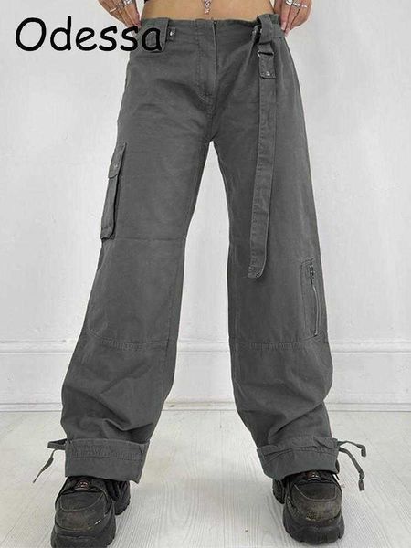 women's pants capris odessa womens vintage grey cargo pants fashion 90s streetwear pockets wide leg low waist straight y2k hip hop trou, Black;white
women's pants capris odessa womens vintage grey cargo pants fashion 90s streetwear pockets wide leg low waist straight y2k hip hop trou, Black;white